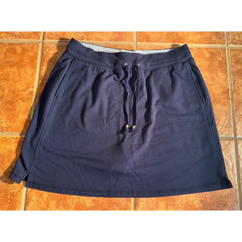 Green‎ Tea Ladies XXL Navy Athletic Skort Elastic Drawstring Waist